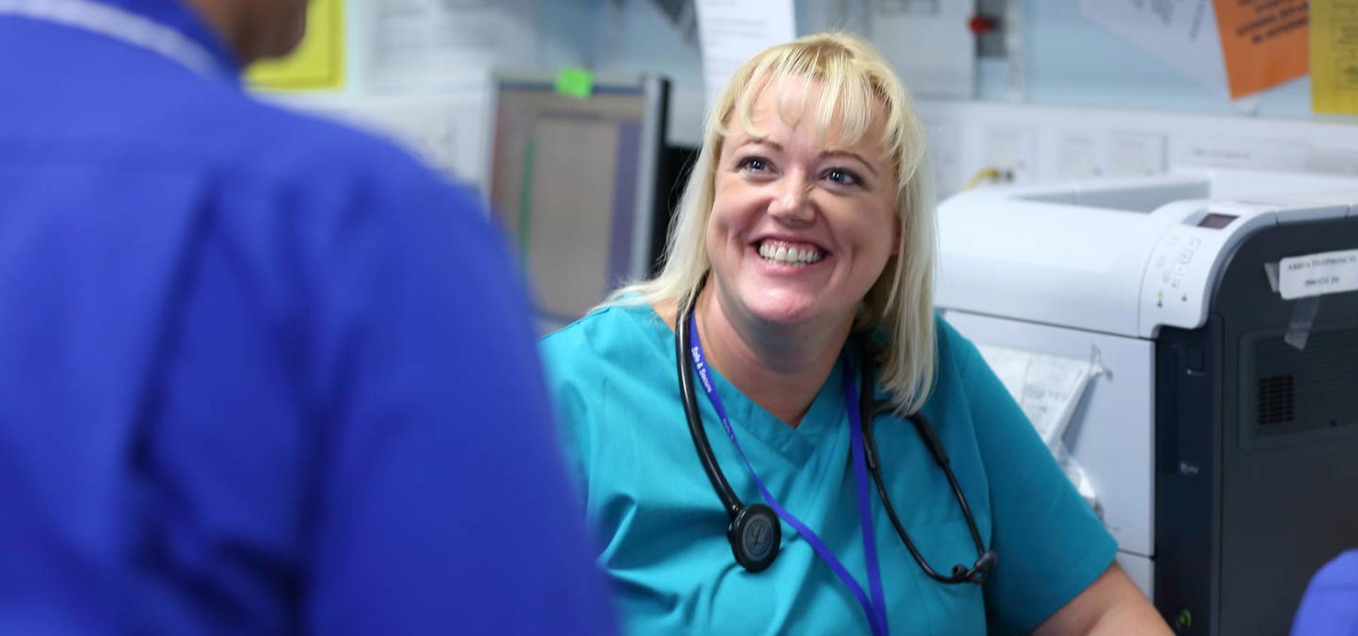 Female consultant with nurse 12325