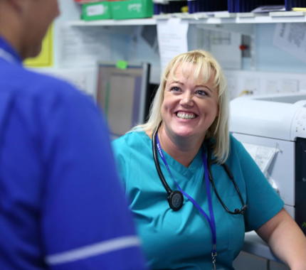 Female consultant with nurse 12325