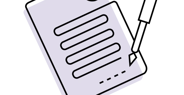 Contract and pen article illustration